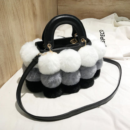 Winter Plush Shoulder Bag