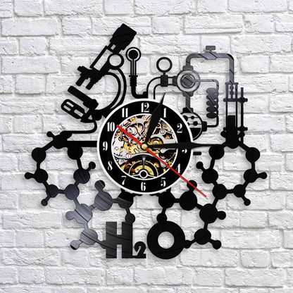 Vinyl wall art wall clock