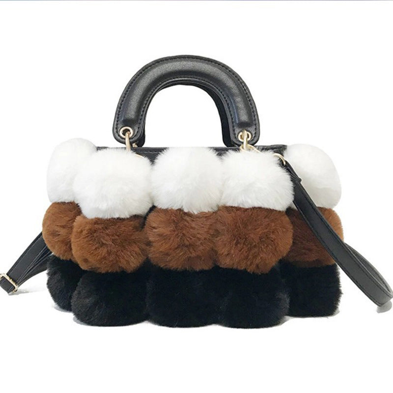 Winter Plush Shoulder Bag