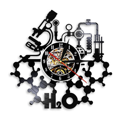 Vinyl wall art wall clock