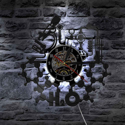 Vinyl wall art wall clock