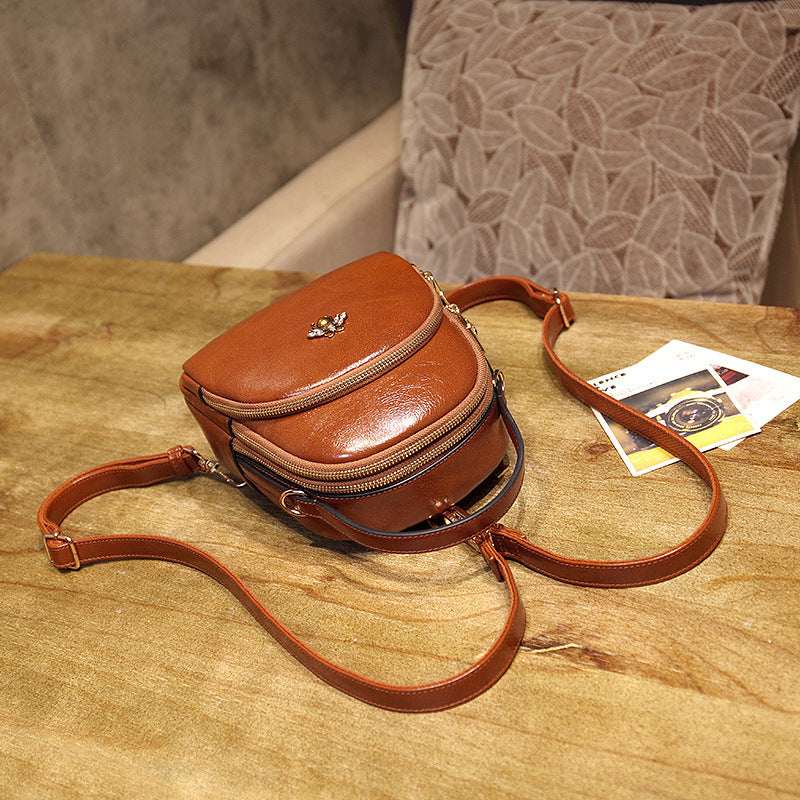 Oil Wax Leather Backpack