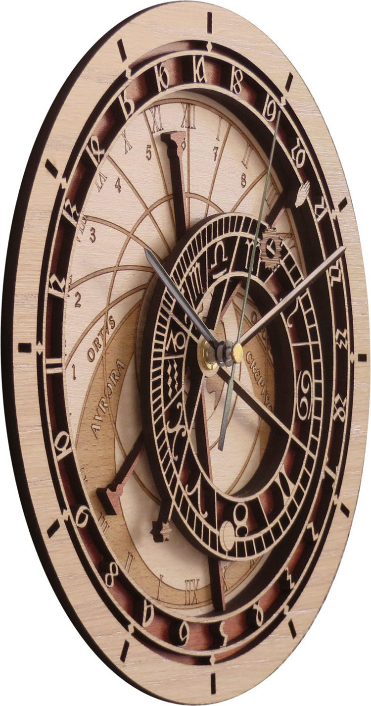 Prague Wooden Astronomical Clock