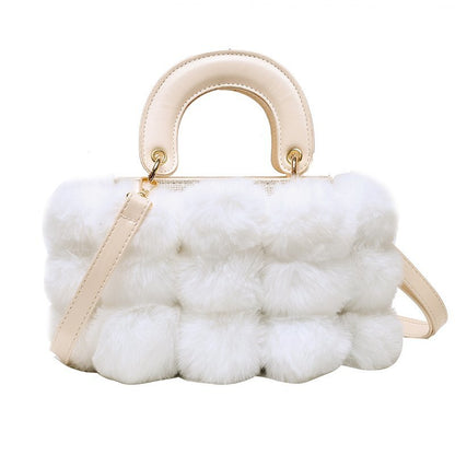 Winter Plush Shoulder Bag