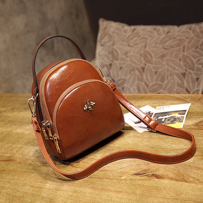 Oil Wax Leather Backpack