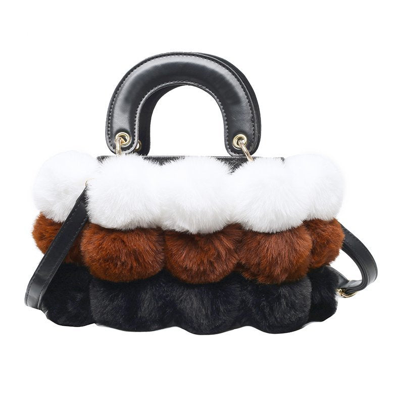 Winter Plush Shoulder Bag