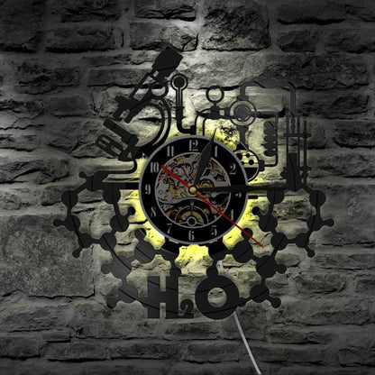 Vinyl wall art wall clock