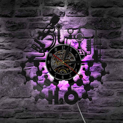 Vinyl wall art wall clock