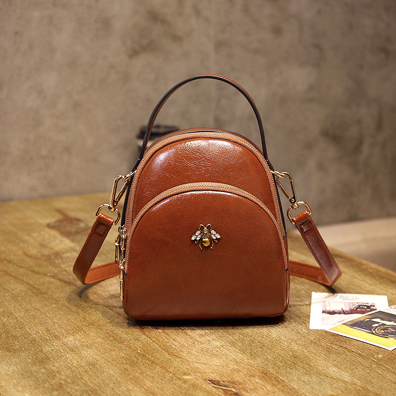 Oil Wax Leather Backpack
