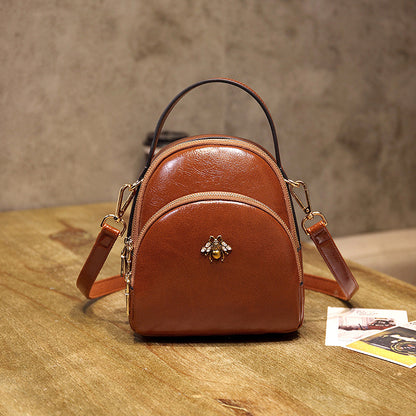 Oil Wax Leather Backpack