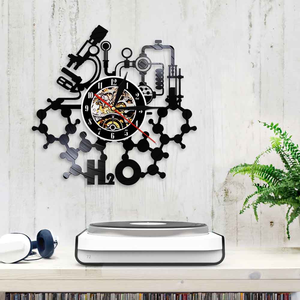 Vinyl wall art wall clock