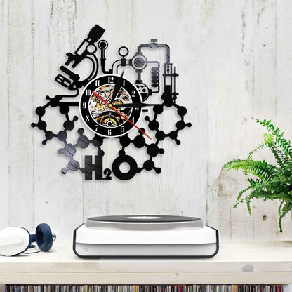 Vinyl wall art wall clock