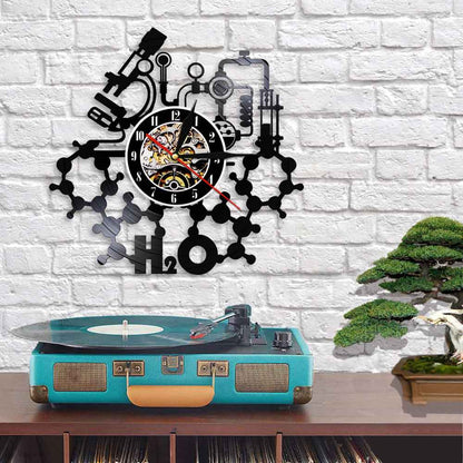 Vinyl wall art wall clock