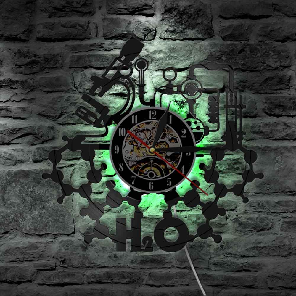 Vinyl wall art wall clock
