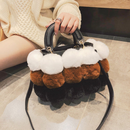 Winter Plush Shoulder Bag
